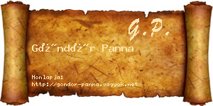 Göndör Panna névjegykártya